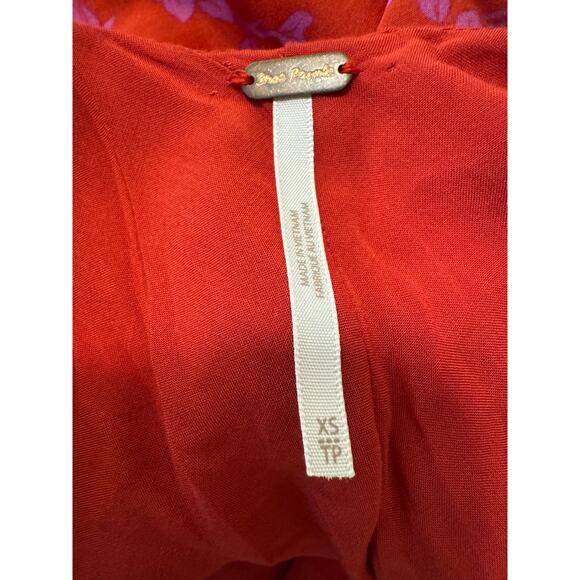 Free People Aries Mini Dress Red Pink Open Back NWT XS Sexy Party Cocktail Flaw - Picture 4 of 14